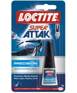 Colla adesivo istantaneo liquido super attak precision, 5g